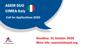 ASEM DUO-CIMEA/Italy 2025 Call for Application