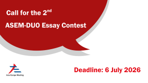 2nd ASEM-DUO Essay Contest
